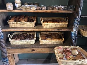 All fresh bread and pastries  at Sattvika Eco Panaderia in San Andres Cholula