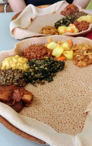 Single serve Vegetable combination at Addis Abeba in Footscray
