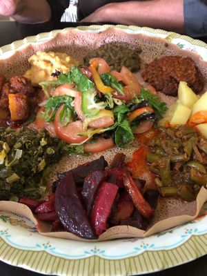 Platter at Addis Abeba in Footscray