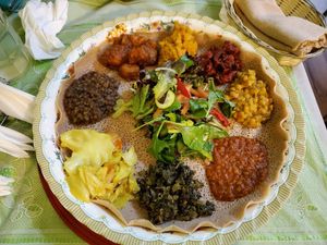 Platter for two at Addis Abeba in Footscray