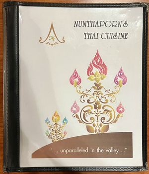 Menu #Veganuary at Nunthaporn's in Mesa