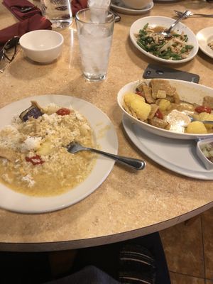 Yello curry with vegan “chikn”  at Nunthaporn's in Mesa