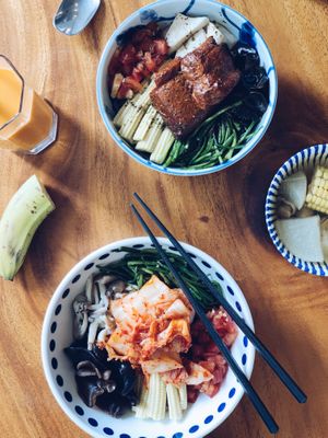 Rice bowls at Rén Lǐ Jū 仁里居 - Yuli Your Home in Taipei