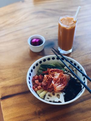 Kimchi Rice Bowl at Rén Lǐ Jū 仁里居 - Yuli Your Home in Taipei