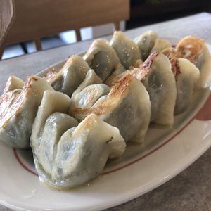 Pan fried dumplings. Yum! at Rén Lǐ Jū 仁里居 - Yuli Your Home in Taipei