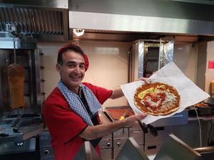 Mariwan at work at Royal Kebap Haus in Gilching