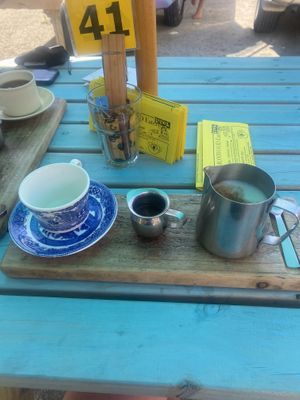 Chai latte with soy milk  at Lemonwood Eatery in Okato