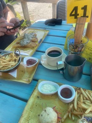 Friend had mushrooms  at Lemonwood Eatery in Okato