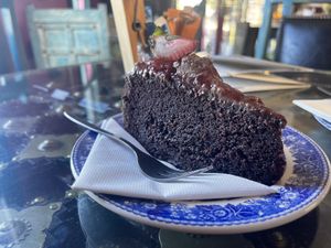 Chocolate cake  at Lemonwood Eatery in Okato