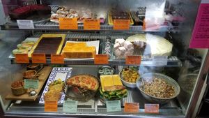 Fritters, tarts, salads & sweet treats at Lemonwood Eatery in Okato