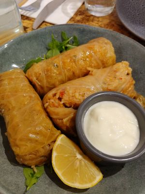 Malfouf (cabbage rolls) at Zein's in Heidelberg