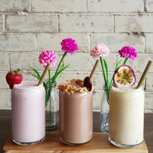 Vegan smoothies at Zein's in Heidelberg