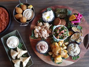 Veggie board VGO at Zein's in Heidelberg
