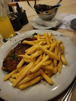 Schnitzel😏 at Ulis Schlemmertreff in Baden Baden