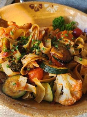 Gemüse-Nudelpfanne at Ulis Schlemmertreff in Baden Baden