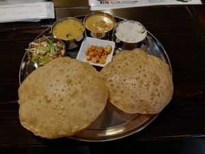 The puri set at Kerala Kitchen Ishigakijima - ケララキッチン石垣島 in Ishigaki