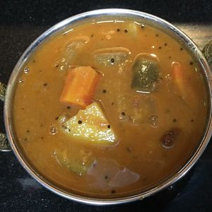 Sambar curry ( vegetables) at Kerala Kitchen Ishigakijima - ケララキッチン石垣島 in Ishigaki