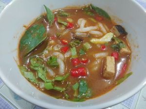 LAKSA at Buddha Heart Vegan Cuisine in Medan