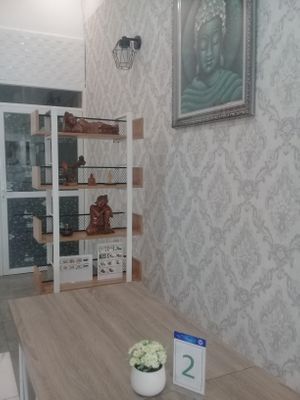 Comfortable dining room in Buddha Heart Vegan Cafe at Buddha Heart Vegan Cuisine in Medan