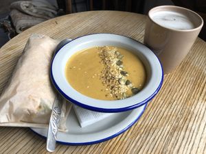 Small cozy place, with tasty food at Vagabond in Kyiv