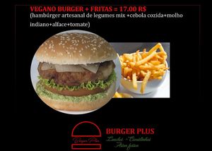 Vegan Burguer at Burger Plus in Sao Paulo