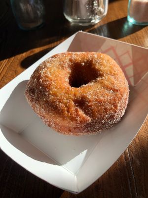 Vegan cider donut at Grass Roots Kitchen in Tarrytown