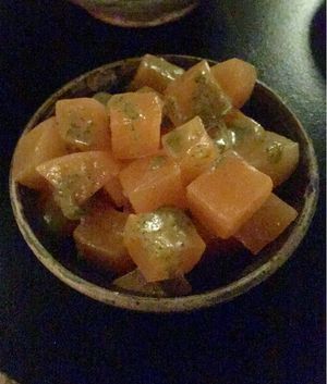 Spiced cantaloupe  at The Benevolent King in Maplewood
