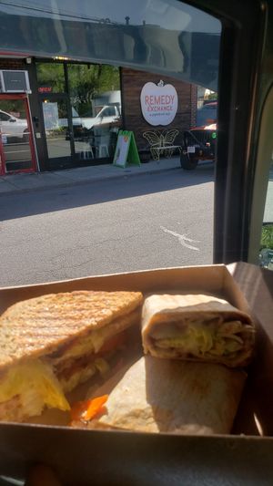 Tuno & carrot bucun sammies at The Remedy Exchange in Wakefield