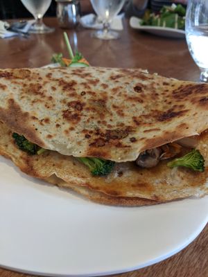 Teriyaki vegan crepe at The Naked Crepe Bistro, Inc in Wolfville