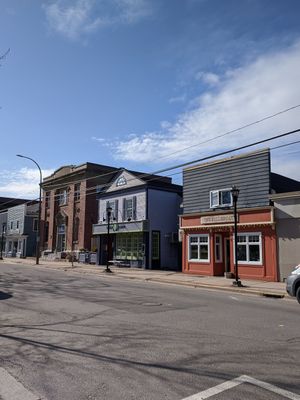 Outside at The Naked Crepe Bistro, Inc in Wolfville