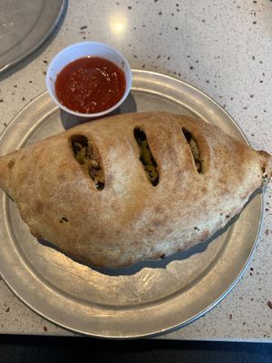 Veggie Calzone at Mellow Mushroom in Little Rock