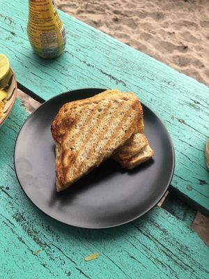 vegan grilled cheese  at Flow Beach Cafe. - Seaddict in Koh Samet