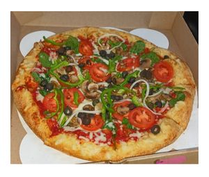 Vegan Veg' Out Pizza at Mellow Mushroom in Chantilly