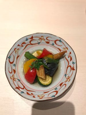 Fried vegetable  at Musubi in Tokyo