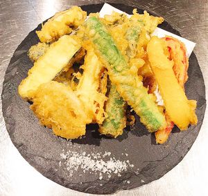 Vegetable Tempura at Musubi in Tokyo