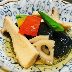 Deep-fried Vegetables at Musubi in Tokyo