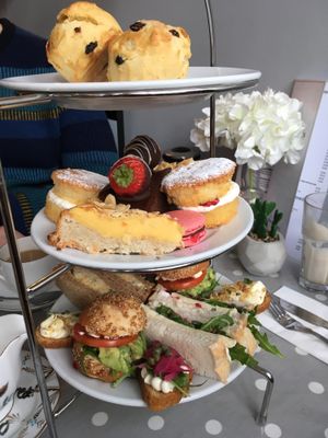 Vegetarian afternoon tea at Cuthbert's in Liverpool