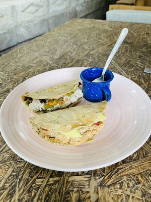 Quesadillas   at Cafetería Tambien in Puebla