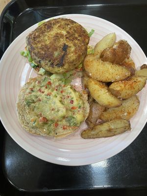 Crab cake style   at Cafetería Tambien in Puebla