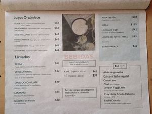 Menu 9/2024 at Cafetería Tambien in Puebla