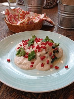 Chile en nogada vegano at Cafetería Tambien in Puebla