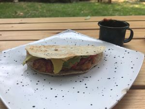 Quesadilla con chipotle, soooo delicious!  at Cafetería Tambien in Puebla