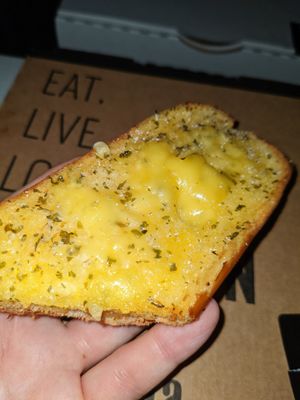 Vegan cheesy garlic bread (October 2022) at La Porchetta in Carlton
