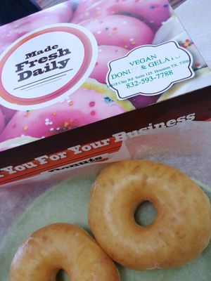 Yummy donuts! Such a great variety too!! at Vegan Donut-Gelato in Houston