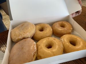 Cream filled and glazed at Vegan Donut-Gelato in Houston