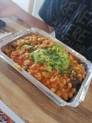 'Garden' Jacket Potato (Vegan) $15 at The Bays Kitchen in Saint Helens