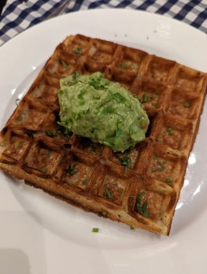 Sweet potato waffle at Moreish in Dubai