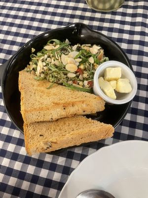 Vegan Tofu scramble   at Moreish in Dubai