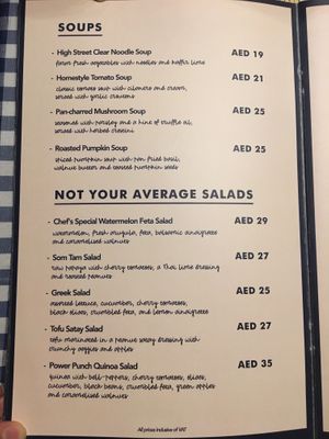 Soups and Salads at Moreish in Dubai