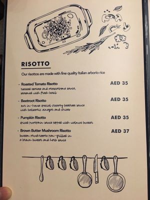 Risotto at Moreish in Dubai